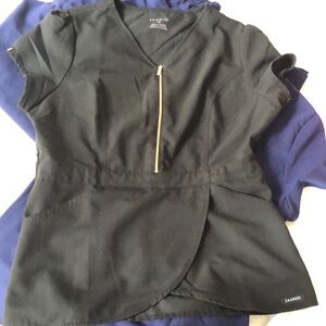 Jaanuu peplum scrub top